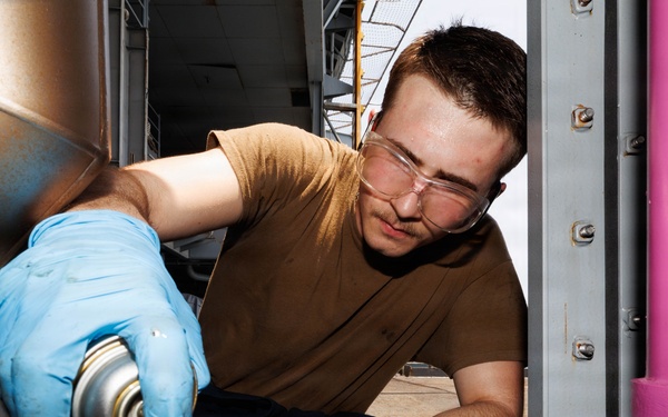 George H.W. Bush Conducts Maintenance
