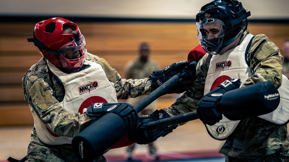 Air Defenders Participate in Pugil Stick Matches, in Sembach, Germany