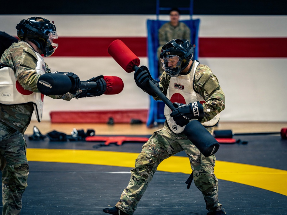 Air Defenders Participate in Pugil Stick Matches, in Sembach, Germany