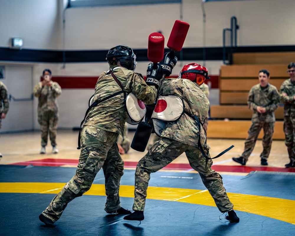 Air Defenders Participate in Pugil Stick Matches, in Sembach, Germany