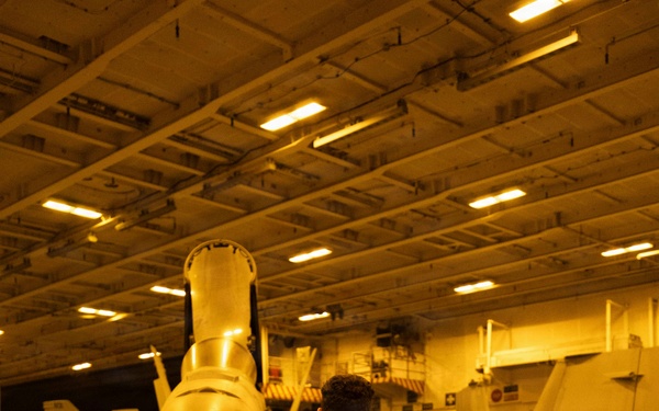 George H.W. Bush Conducts Aircraft Maintenance