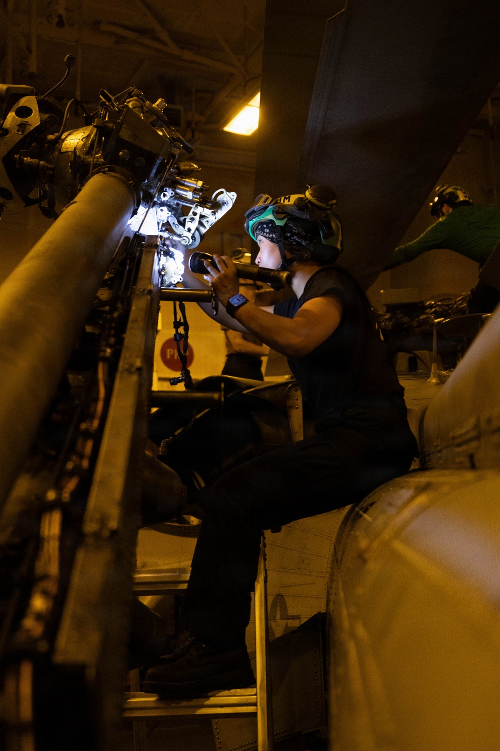 George H.W. Bush Conducts Aircraft Maintenance