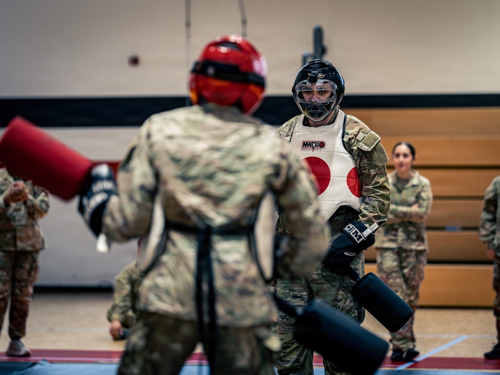 Air Defenders Participate in Pugil Stick Matches, in Sembach, Germany
