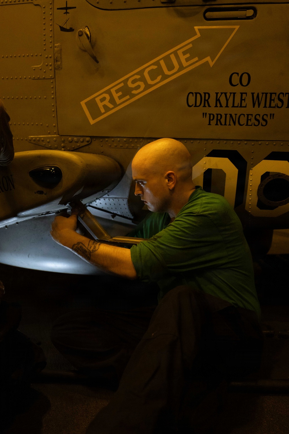 George H.W. Bush Conducts Aircraft Maintenance