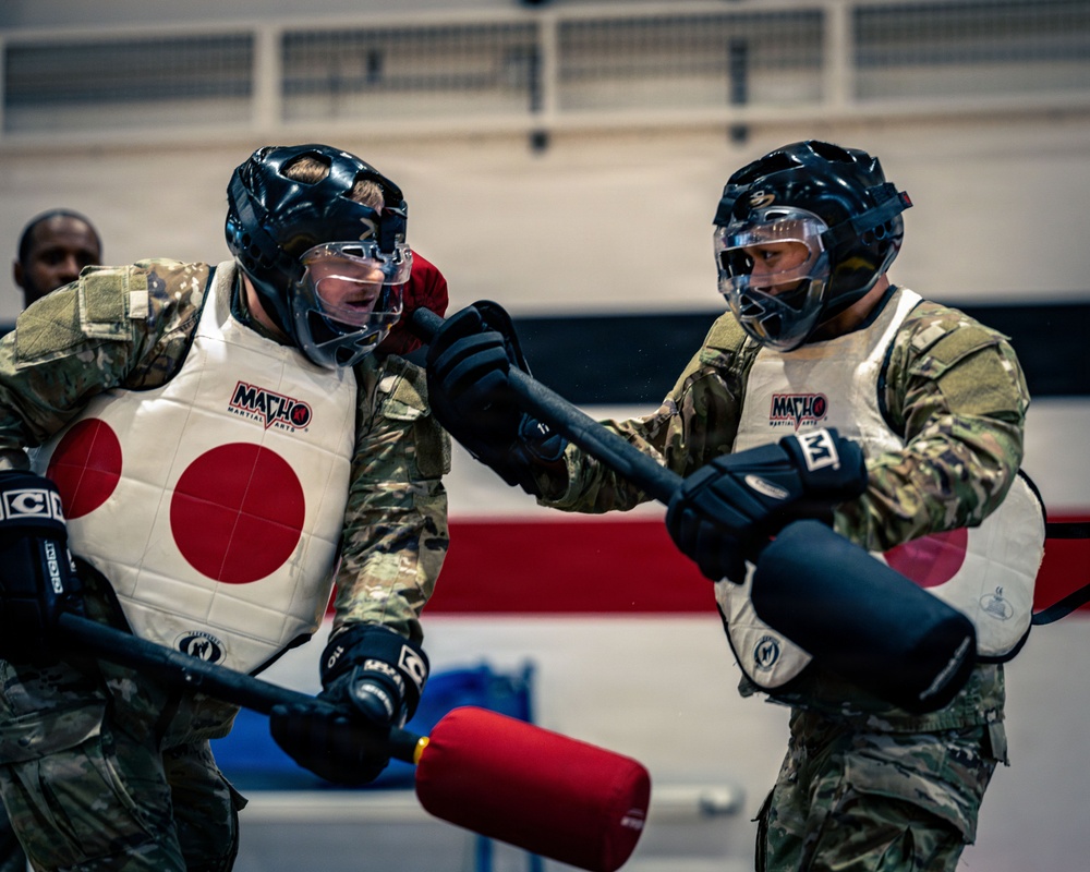 Air Defenders Participate in Pugil Stick Matches, in Sembach, Germany