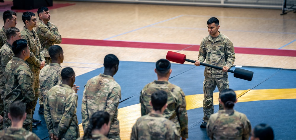 Air Defenders Participate in Pugil Stick Matches, in Sembach, Germany
