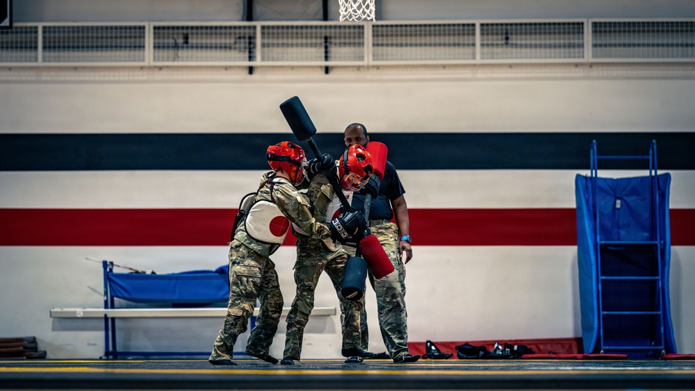 Air Defenders Participate in Pugil Stick Matches, in Sembach, Germany