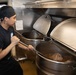 George H.W. Bush Conducts Food Service