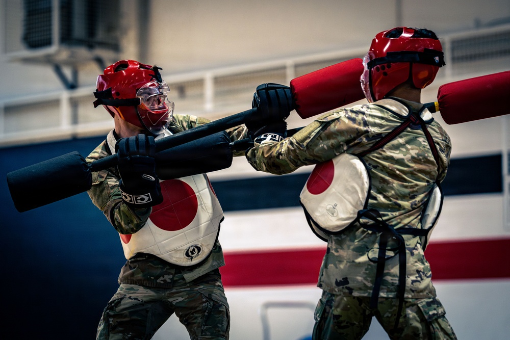 Air Defenders Participate in Pugil Stick Matches, in Sembach, Germany