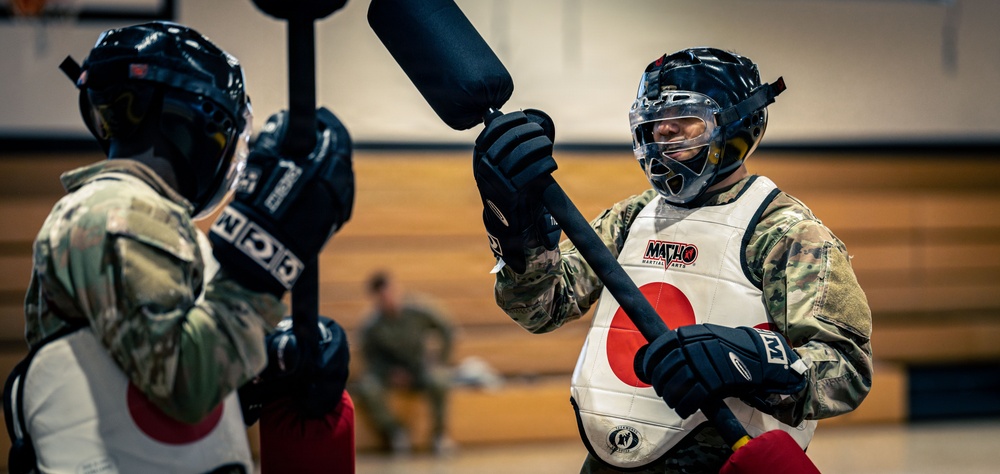 Air Defenders Participate in Pugil Stick Matches, in Sembach, Germany