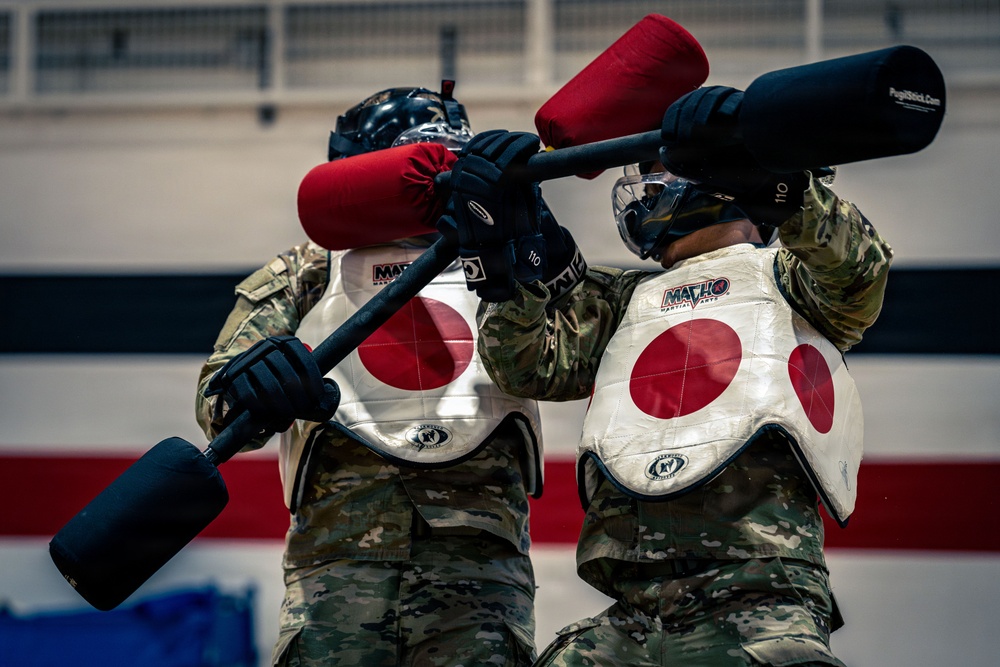 Air Defenders Participate in Pugil Stick Matches, in Sembach, Germany