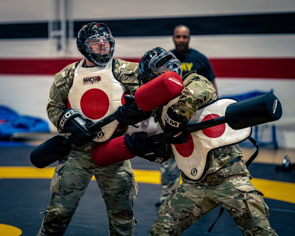 Air Defenders Participate in Pugil Stick Matches, in Sembach, Germany