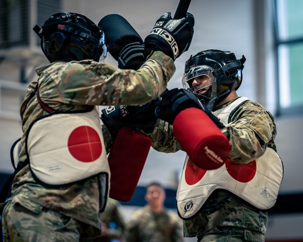 Air Defenders Participate in Pugil Stick Matches, in Sembach, Germany