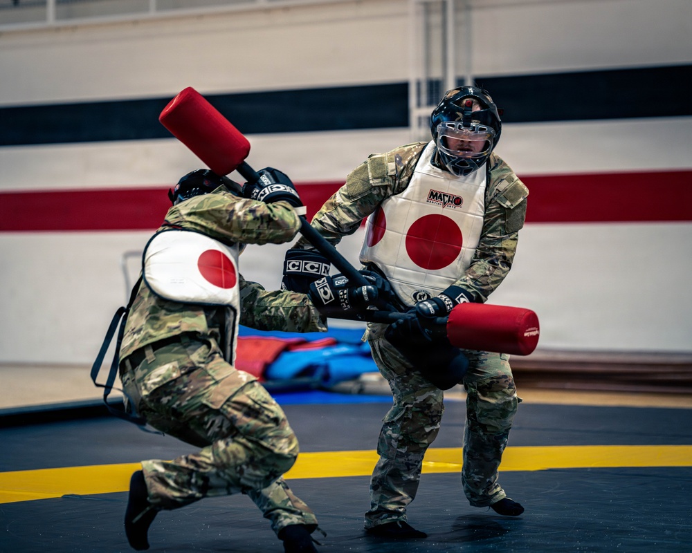 Air Defenders Participate in Pugil Stick Matches, in Sembach, Germany