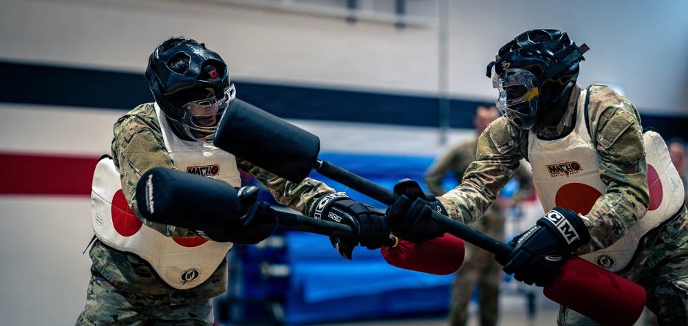 Air Defenders Participate in Pugil Stick Matches, in Sembach, Germany