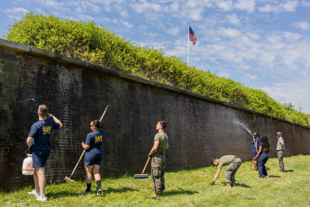 Fort McHenry Restoration during SAIL250 Maryland &amp; Airshow Baltimore