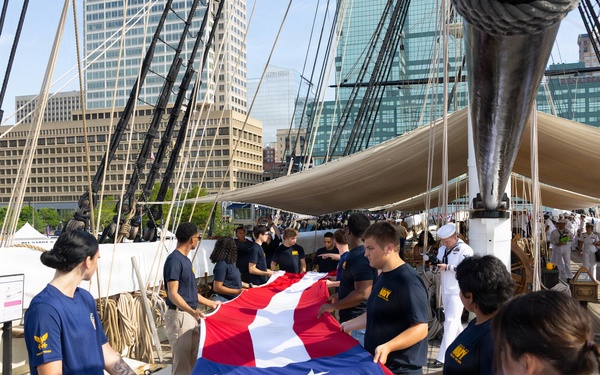 Oath of Enlistment Ceremony Aboard the USS Constellation