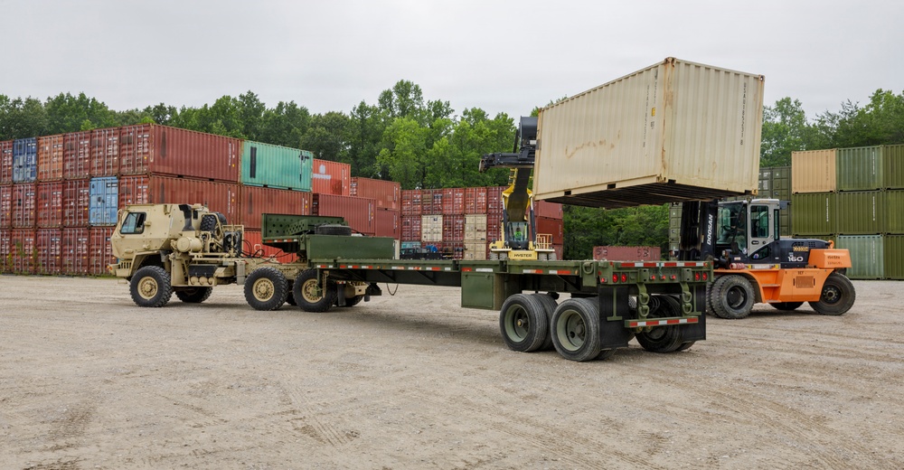 Loading Trucks at Operation Patriot Press
