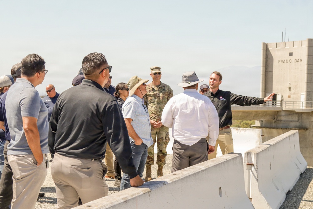 USACE LA District hosts Yobra Linda Water District at Prado Dam
