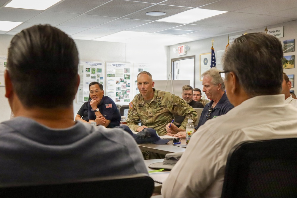 USACE LA District hosts Yobra Linda Water District at Prado Dam