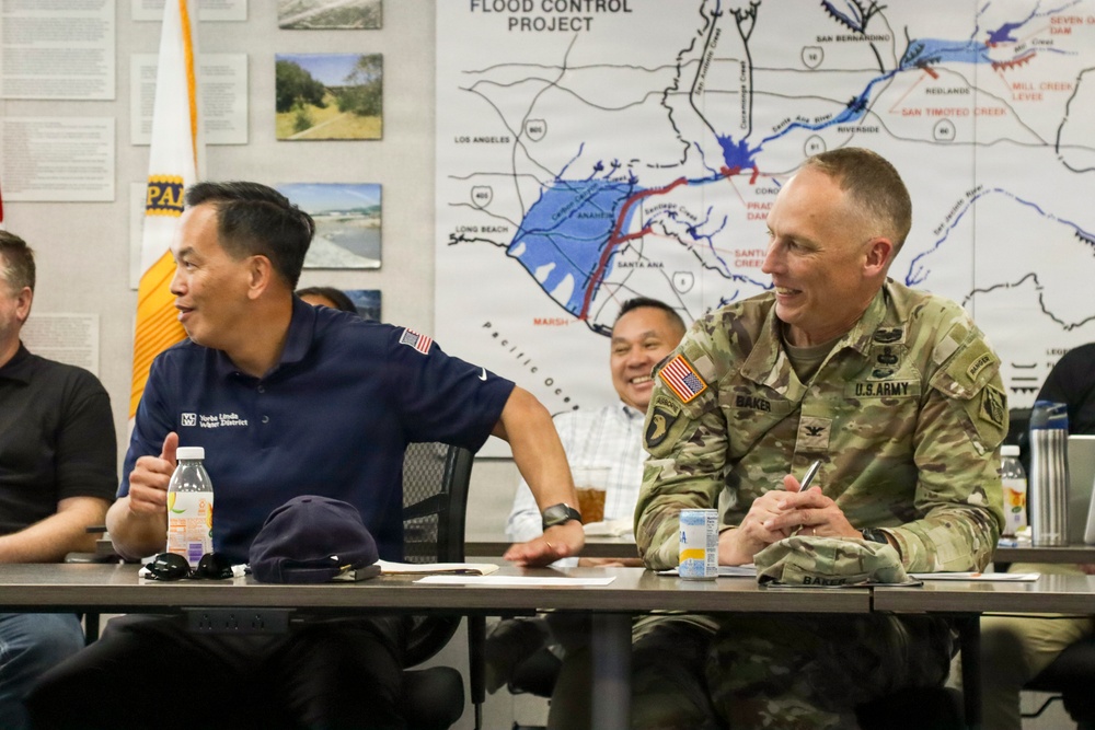 USACE LA District hosts Yobra Linda Water District at Prado Dam