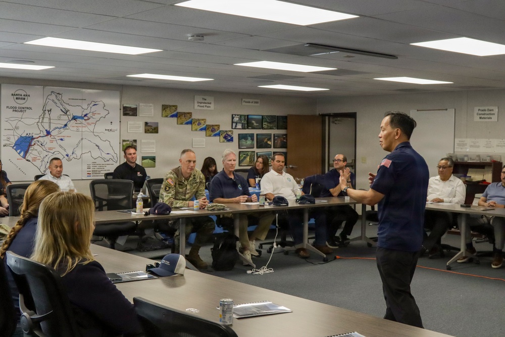USACE LA District hosts Yobra Linda Water District at Prado Dam