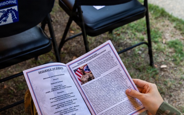 XVIII Airborne Corps Headquarters and Headquarters Battalion Change of Command