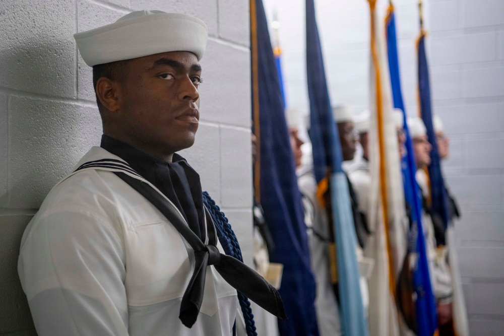 Recruit Training Command Pass-in-review graduation