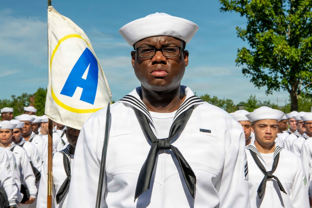 Recruit Training Command Pass-in-review graduation