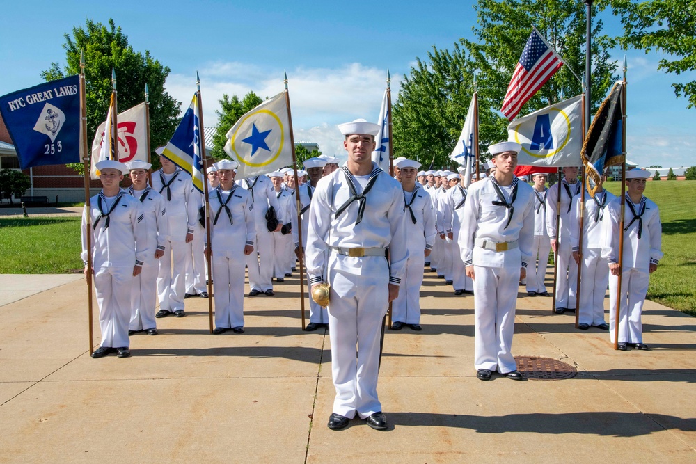 Recruit Training Command Pass-in-review graduation