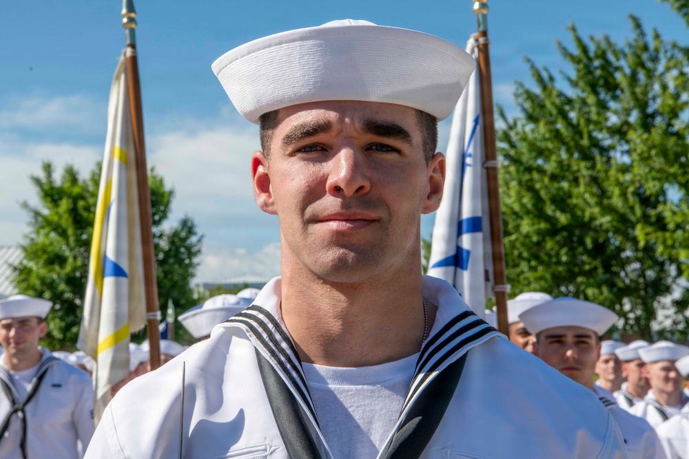 Recruit Training Command Pass-in-review graduation