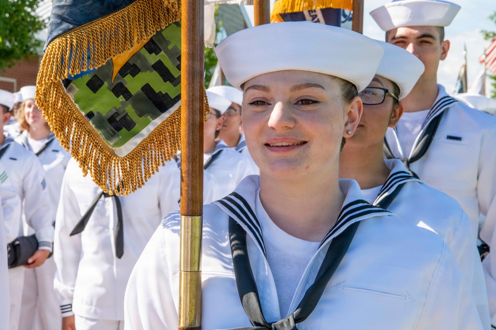 Recruit Training Command Pass-in-review graduation