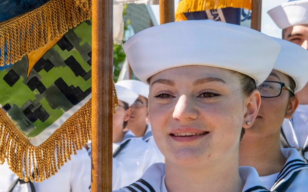 Recruit Training Command Pass-in-review graduation