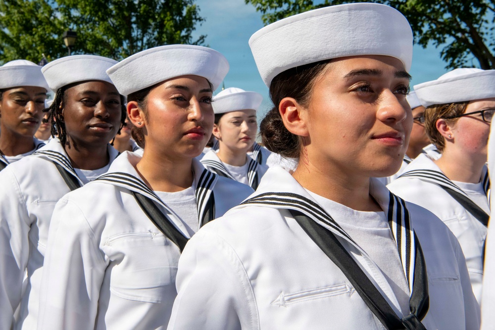 Recruit Training Command Pass-in-review graduation