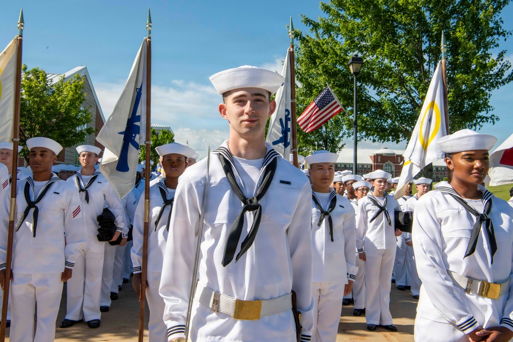 Recruit Training Command Pass-in-review graduation