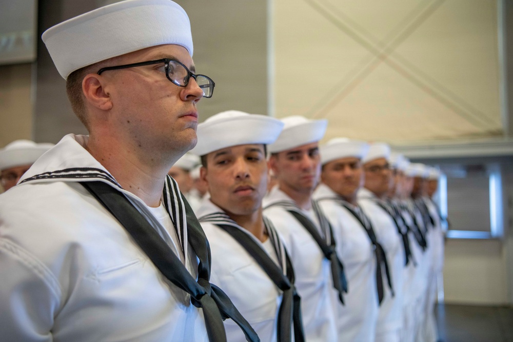 Recruit Training Command Pass-in-review graduation