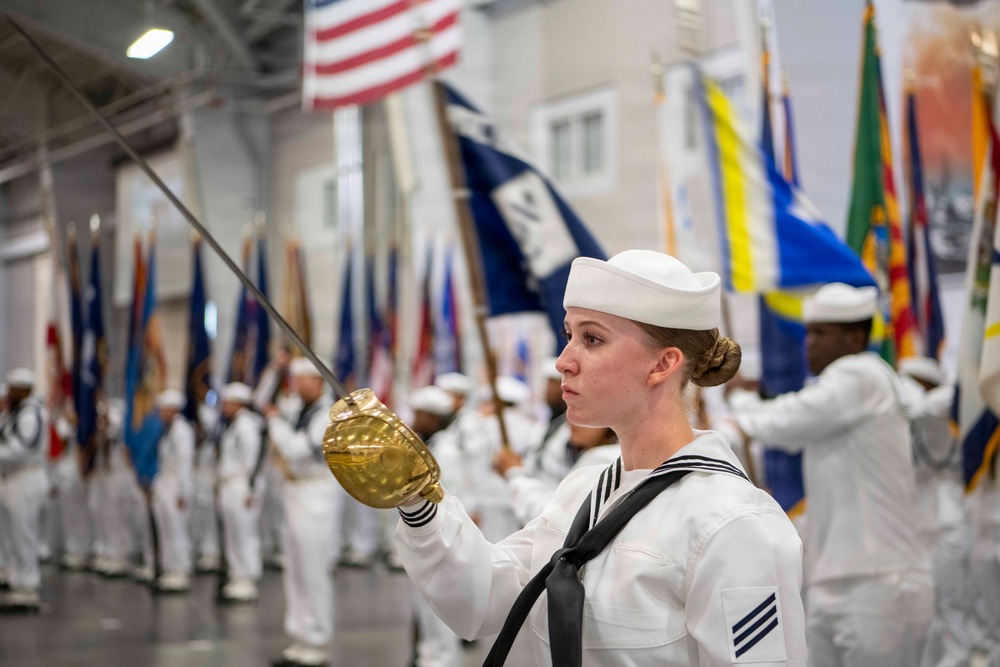 Recruit Training Command Pass-in-review graduation