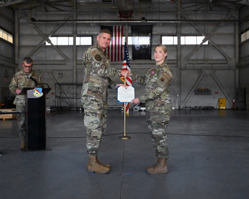 104th Fighter Wing commissions enlisted member with over 13 years in service