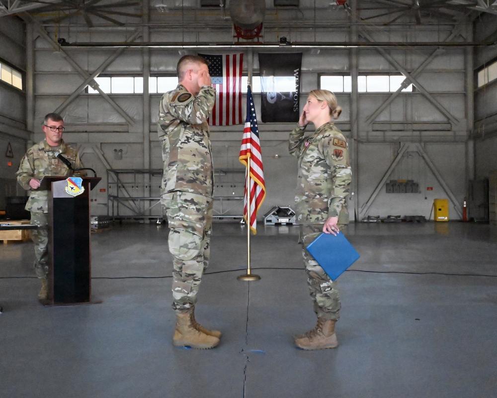 104th Fighter Wing comisions enlisted member with over 13 years in service