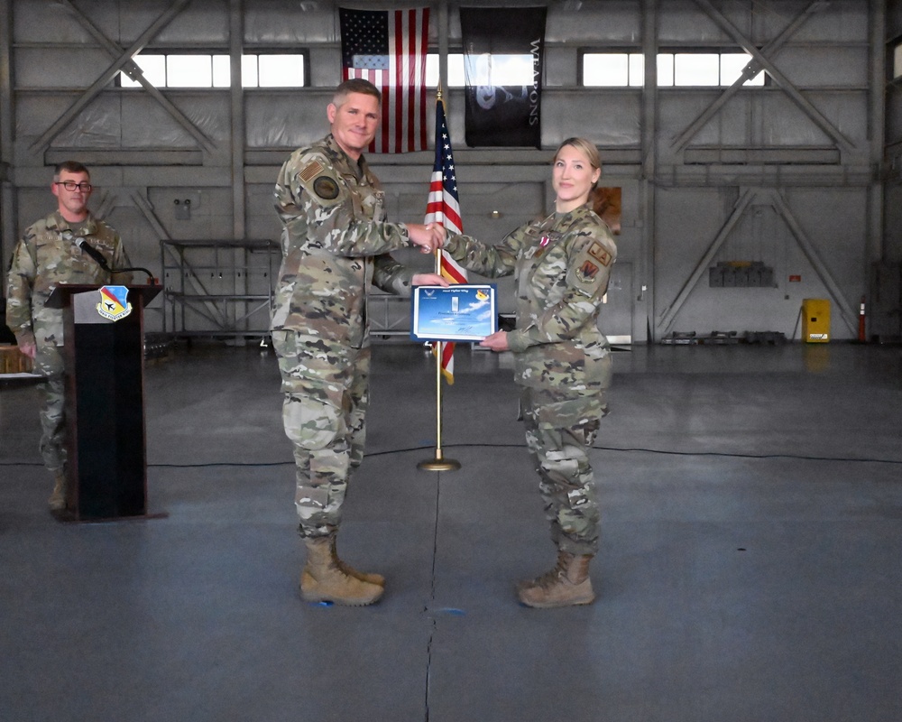 104th Fighter Wing commissions enlisted member with over 13 years in service