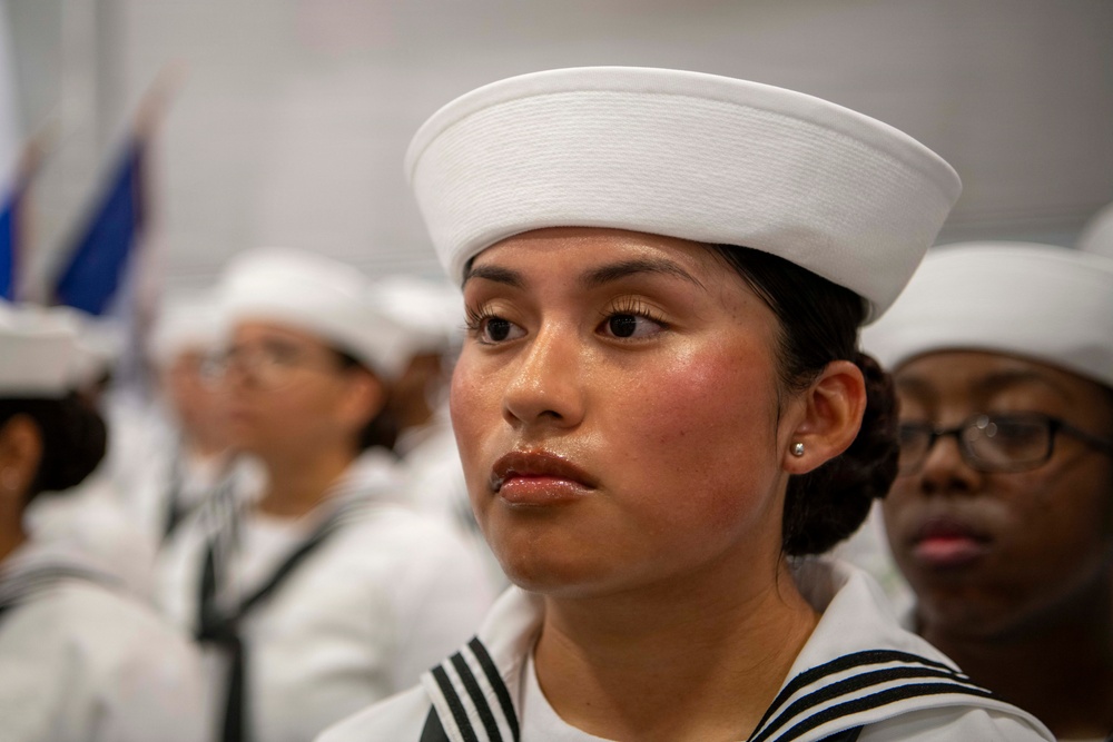 Recruit Training Command Pass-in-review graduation