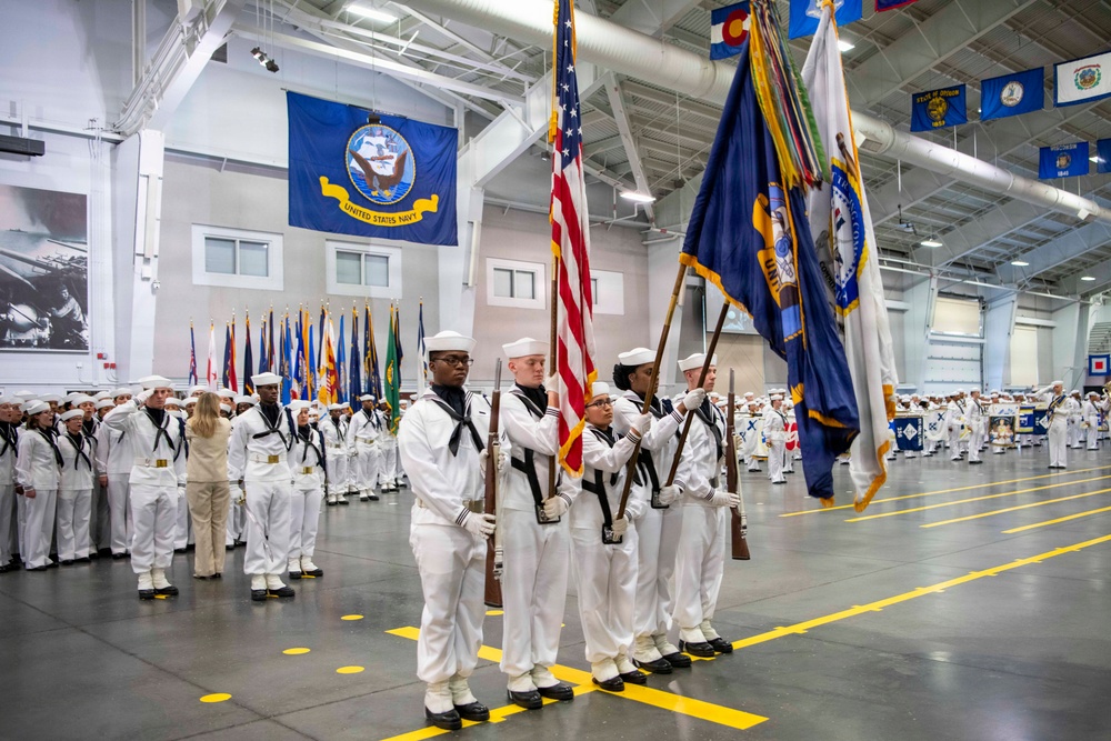 Recruit Training Command Pass-in-review graduation