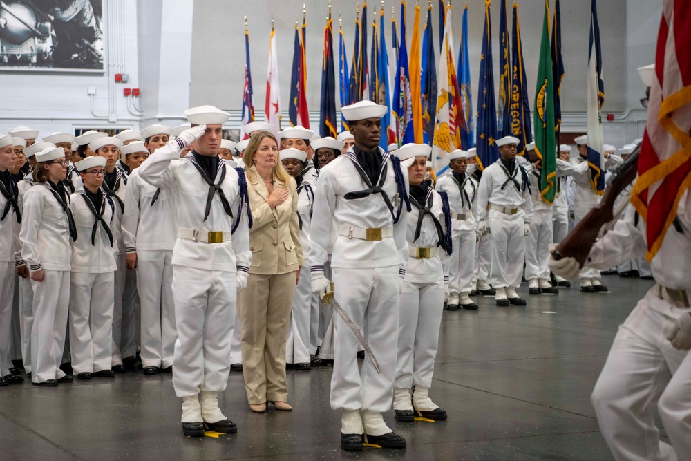 Recruit Training Command Pass-in-review graduation