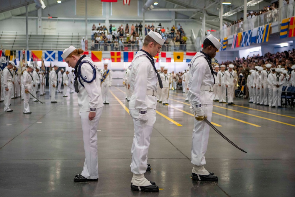 Recruit Training Command Pass-in-review graduation