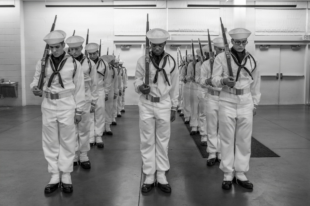 Recruit Training Command Pass-in-review graduation