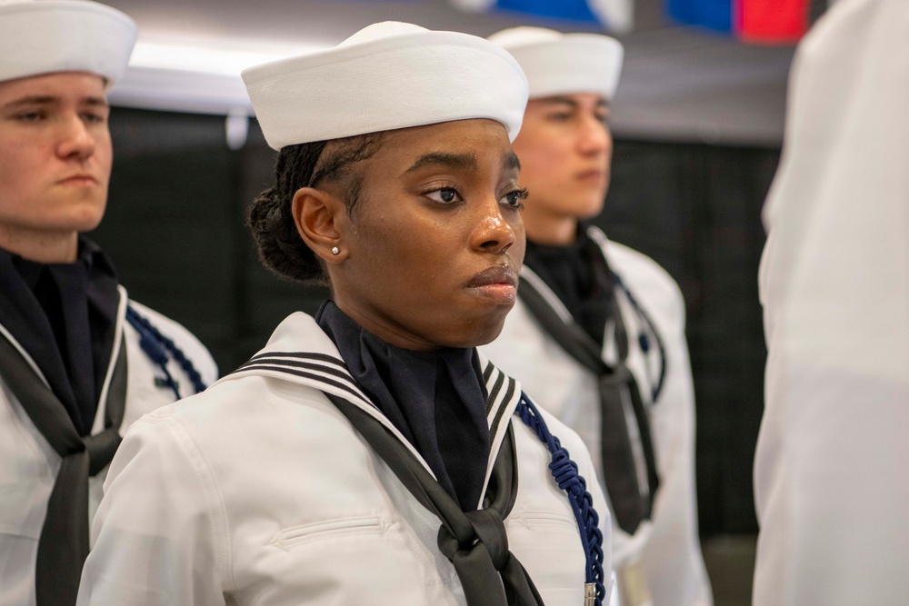 Recruit Training Command Pass-in-review graduation