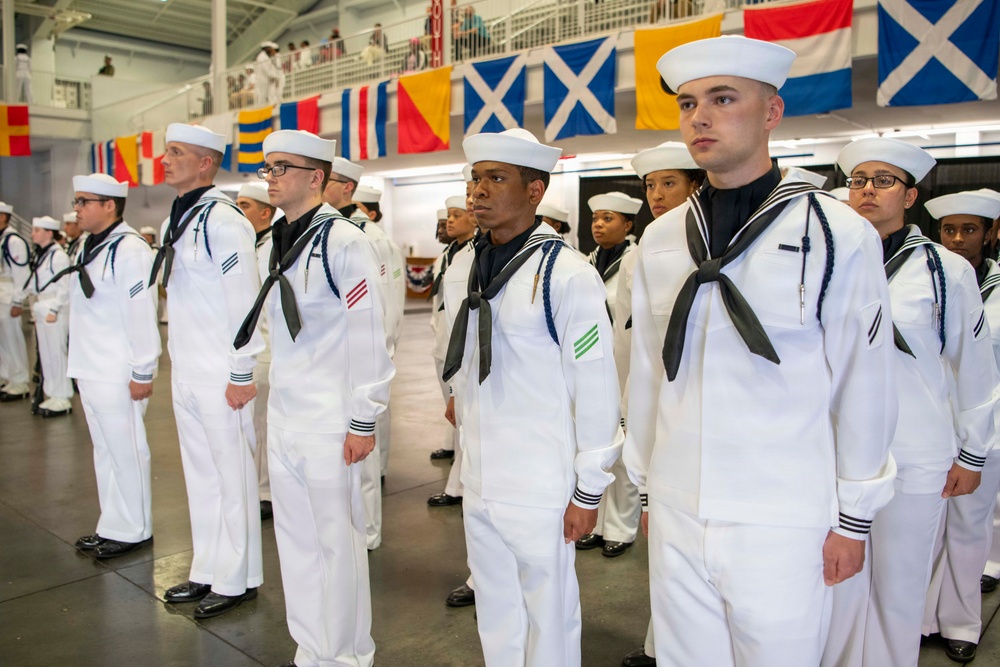 Recruit Training Command Pass-in-review graduation