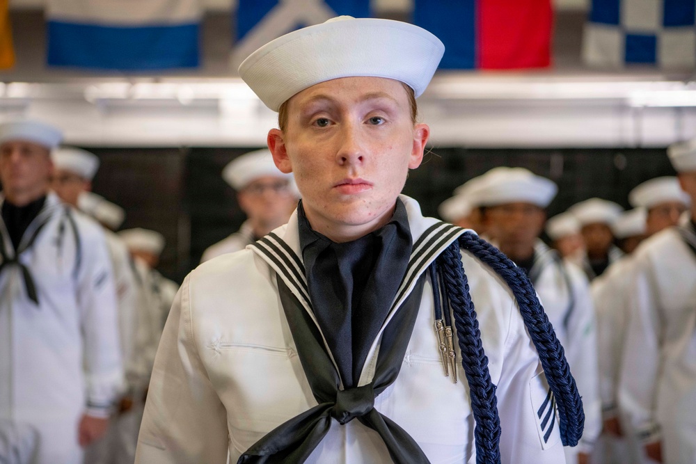 Recruit Training Command Pass-in-review graduation