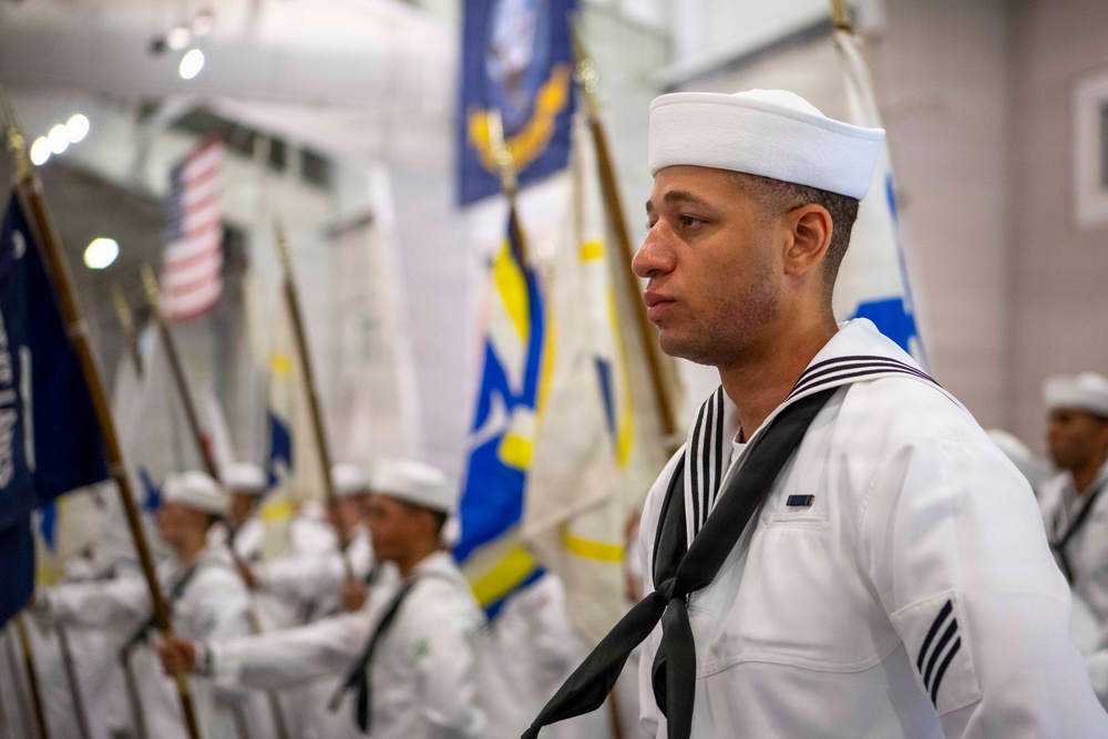 Recruit Training Command Pass-in-review graduation