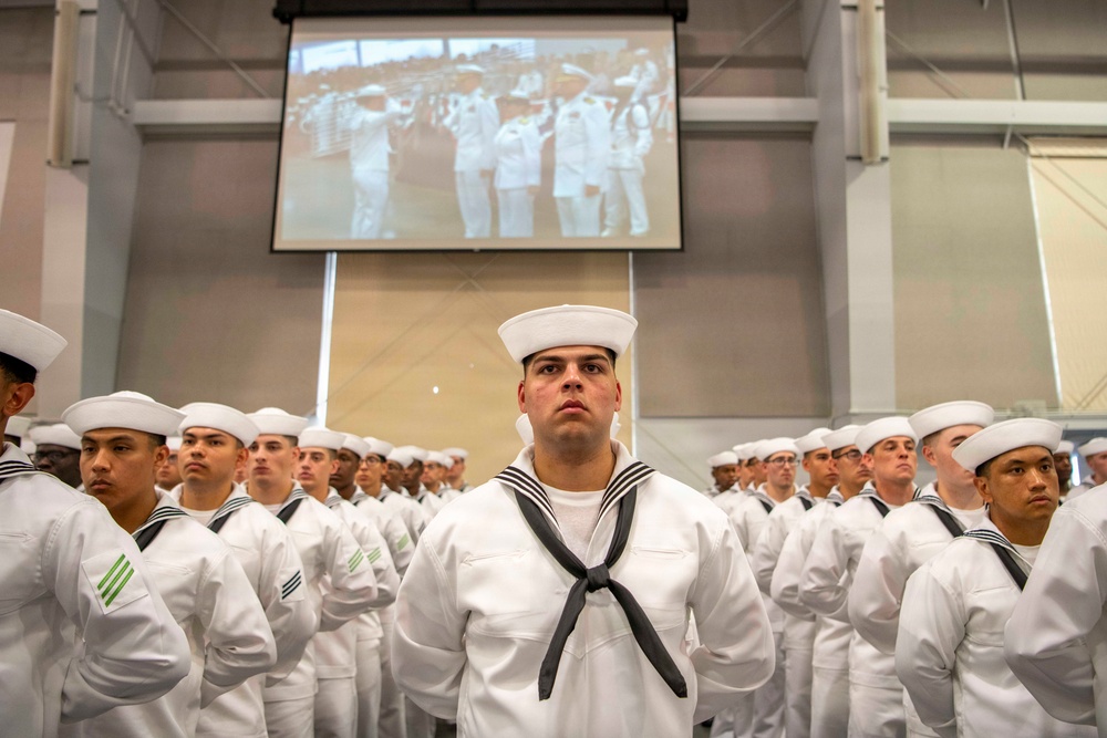 Recruit Training Command Pass-in-review graduation